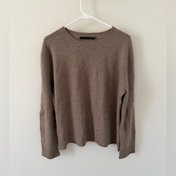 Jenni Kayne Sweaters - Jenni Kayne Everyday Sweater Women’s Size Large Wool Cashmere Taupe Brown